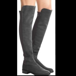 NWOB Stuart Weitzman  5050 OTK Boots as late Gray